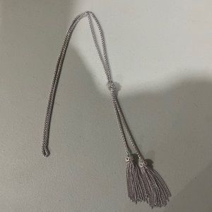 Premier Design Lariat Style Silver Necklace